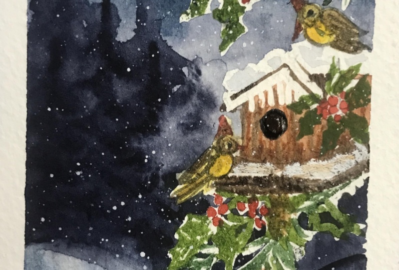 Winter Birdhouse