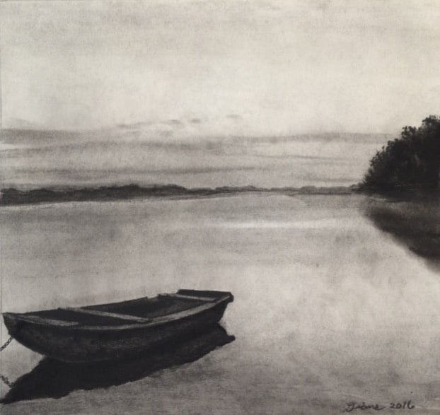 Realistic Charcoal Drawing for Beginners Finished Drawing - student project
