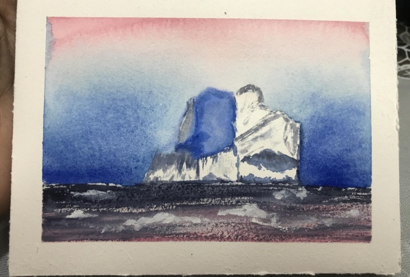 Watercolour Icebergs