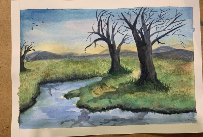 Atmostpheric Painting with Watercolor Mentor