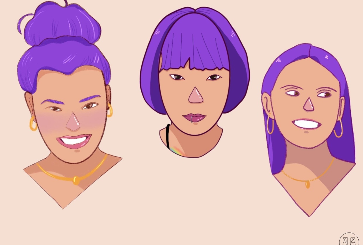 Cartoon stylized portrait - student project