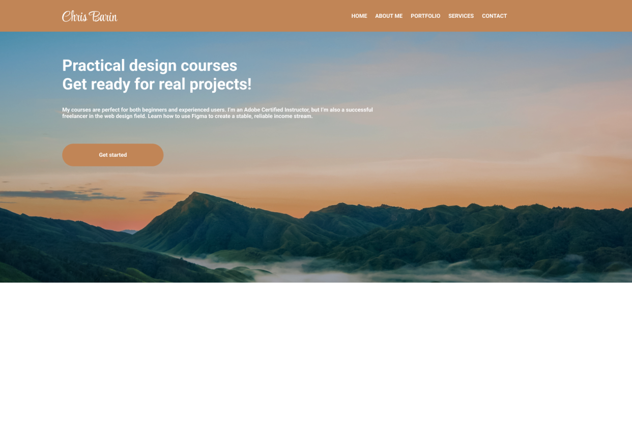 Mini Website - student project