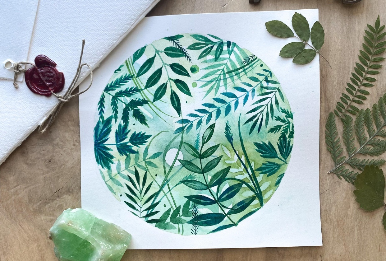 Watercolor by Design - student project