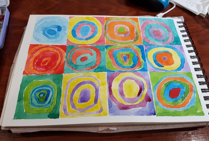 CIRCULOS CONCENTRICOS, VALOR TONAL Y OTRO
