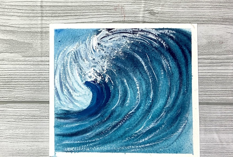 21 days Watercolor  seascape