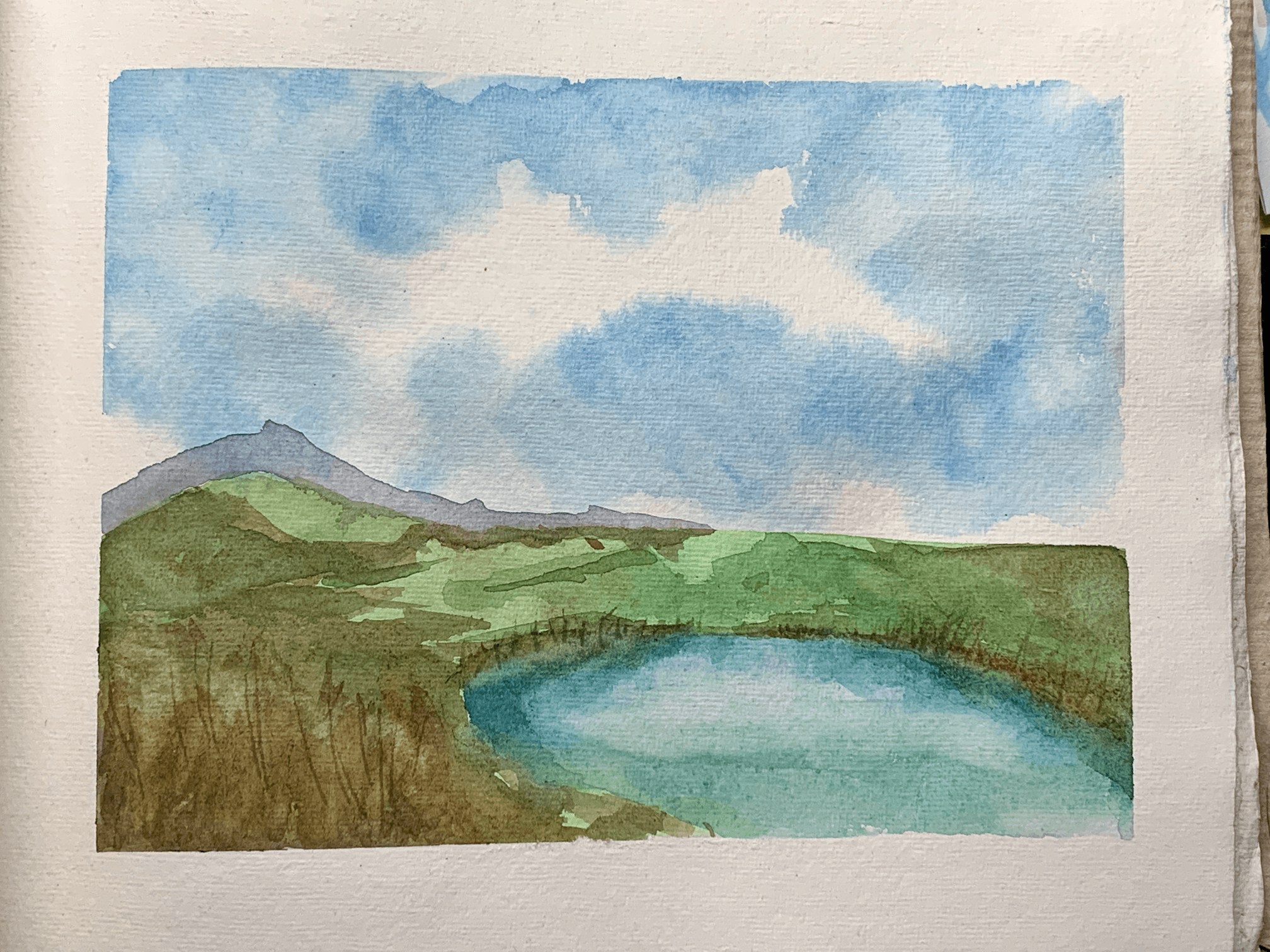 A Simple and Relaxing Landscape for Beginners - student project