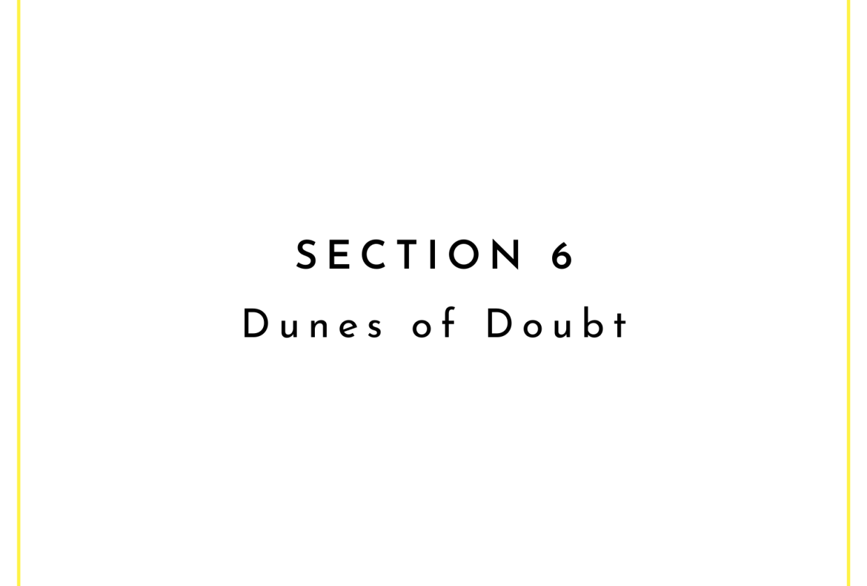 Dunes of Doubt Class Project Example - student project