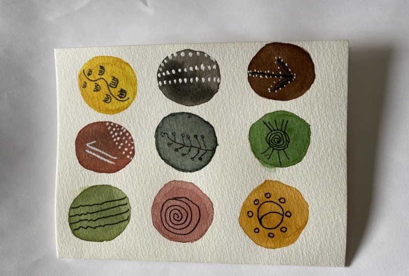 Doodle with symbols