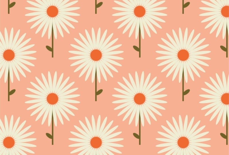 Repeat pattern made from shapes