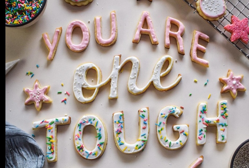 Tough Cookie, Tactile Lettering Project