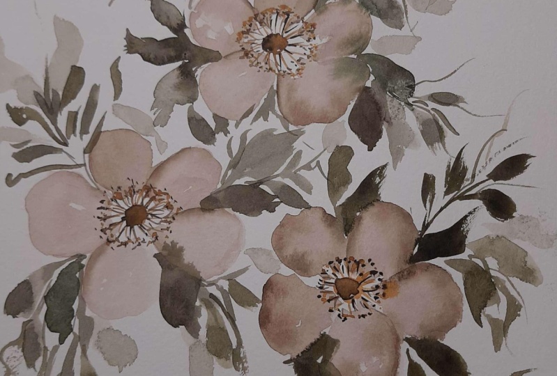 Pastel Flowers Vintage