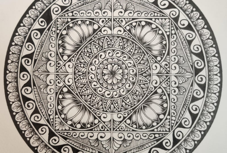 Geometric Mandala with Richa
