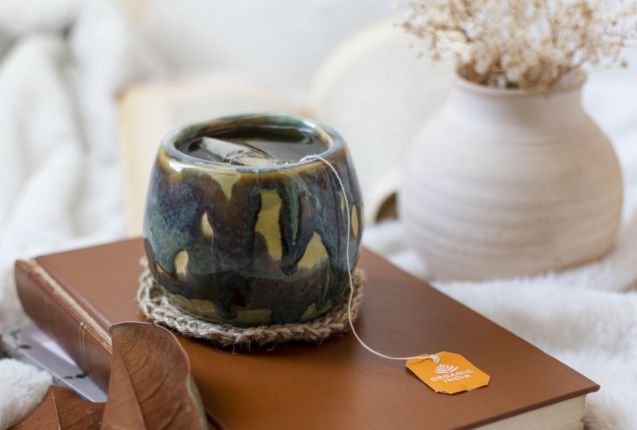 Handmade scrub, tumbler and bag! - student project