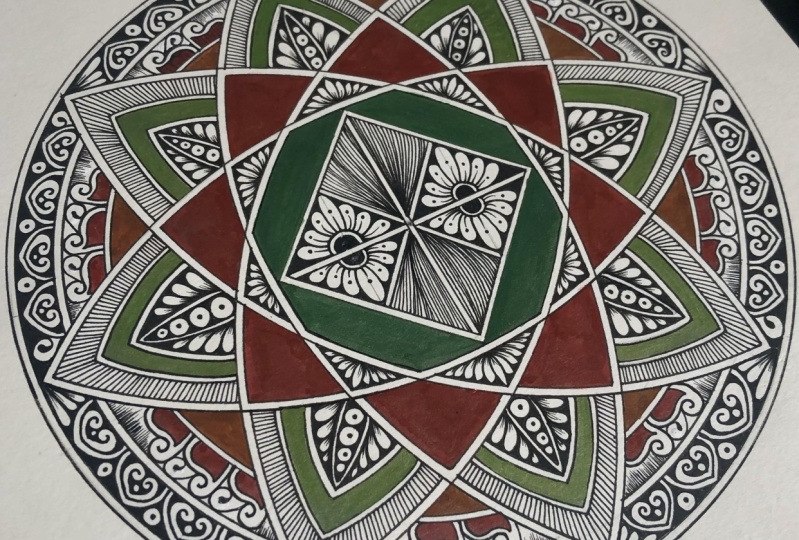 Intricate geometric mandala