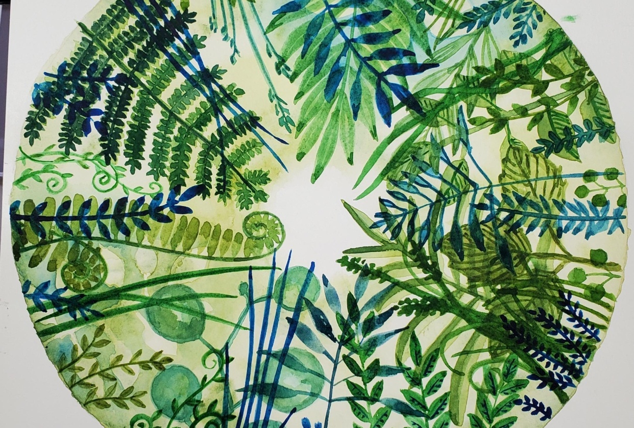 Leaves and grasses - student project