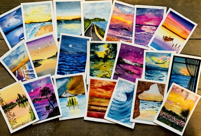 Watercolor Seascapes
