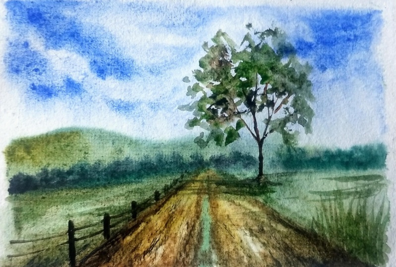 Watercolor properties with Geethu