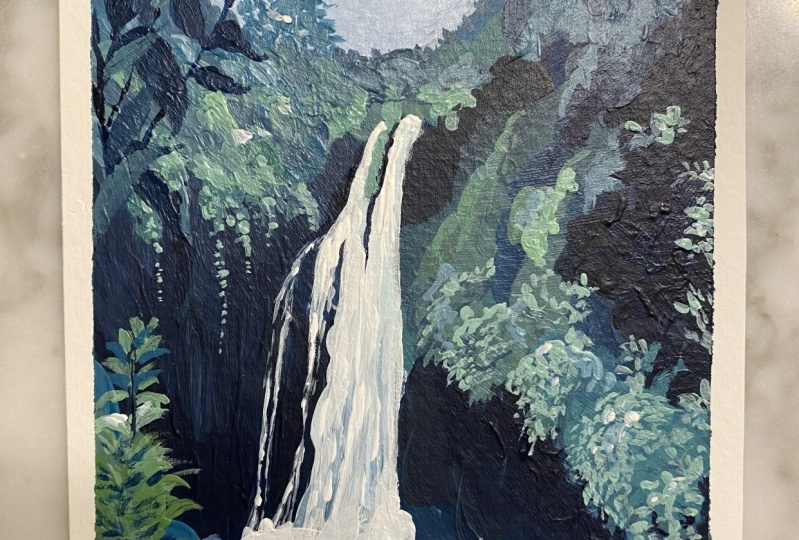 Acrylic waterfall
