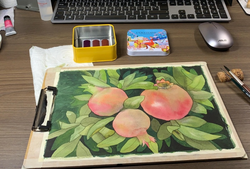 My pomegranate branch