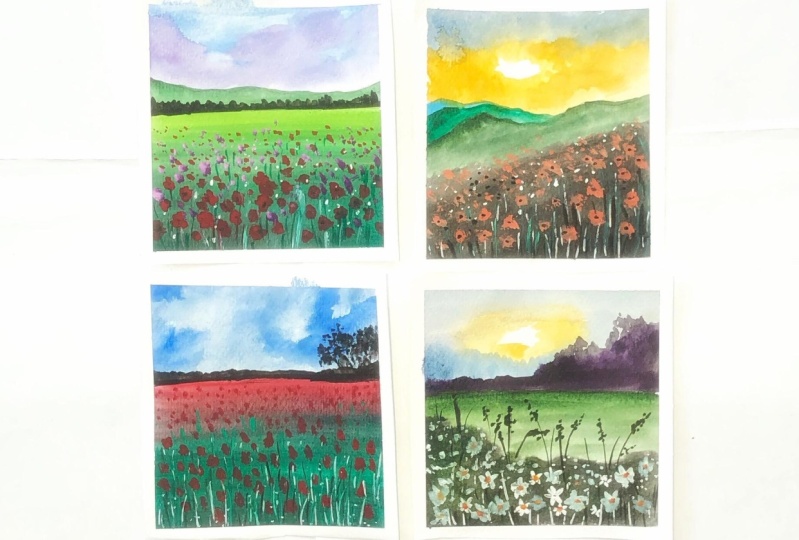 Watercolor landscape