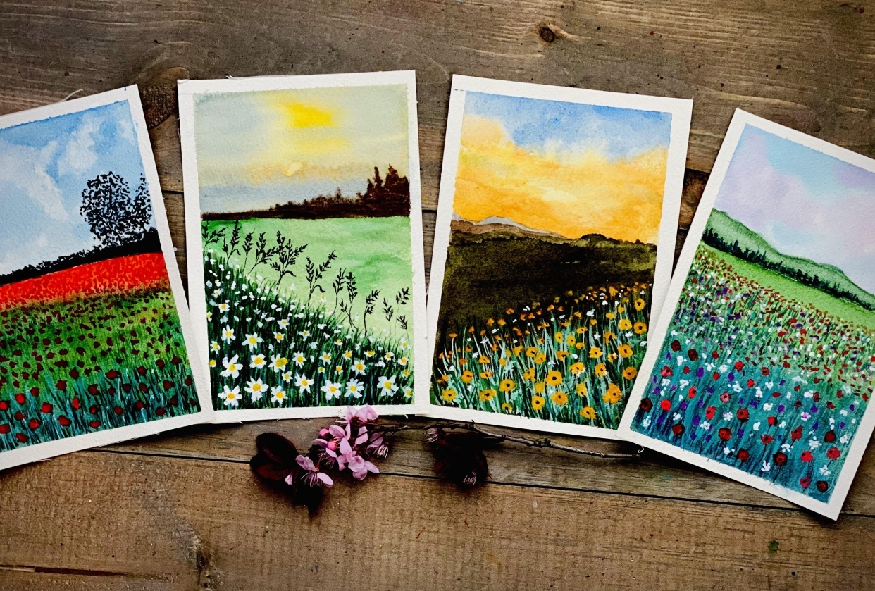 Floral fields - student project