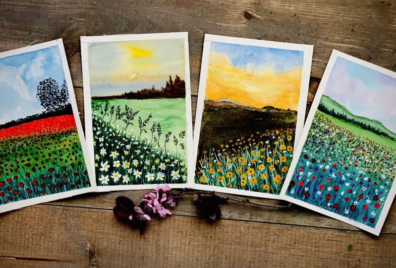 Floral fields