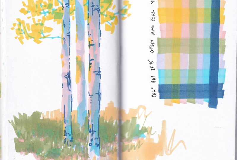 Marker Sketchbook Examples