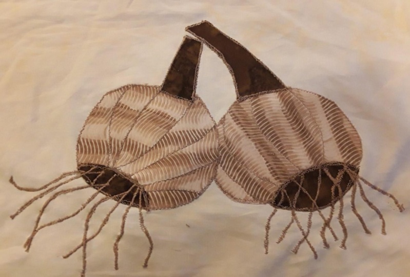 Garlic Heads fusable applique using steps from this class