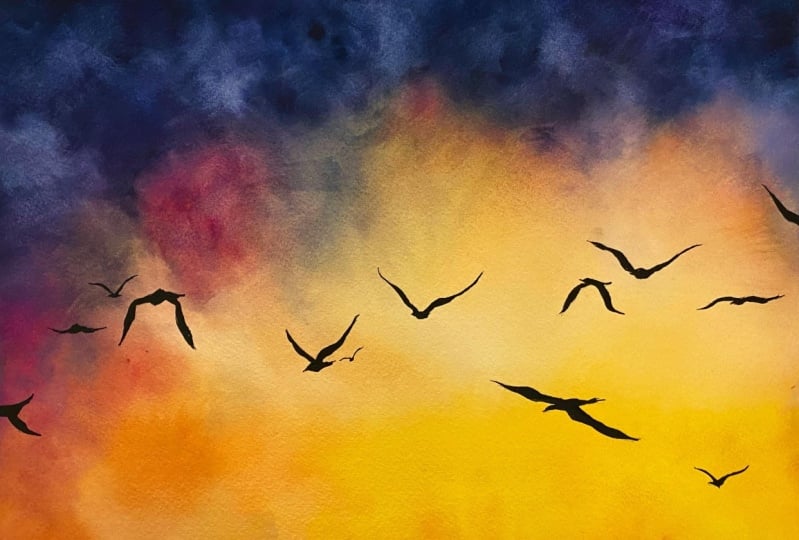 Sunset sky