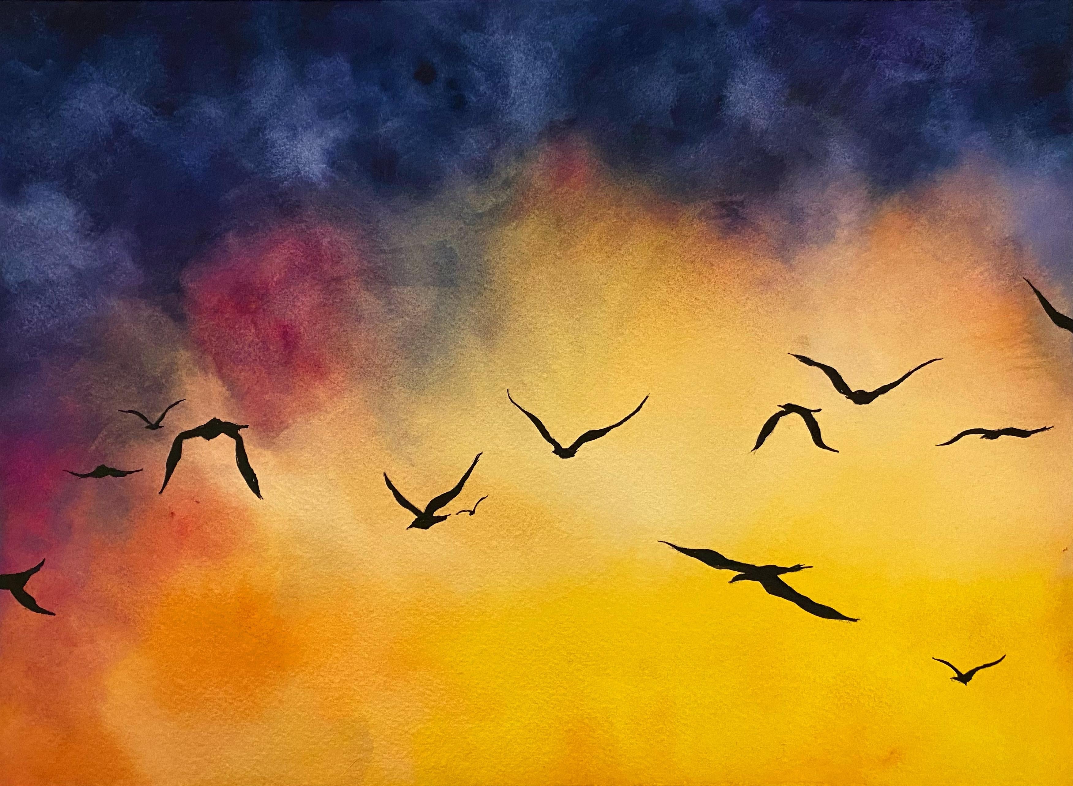 Sunset sky - student project