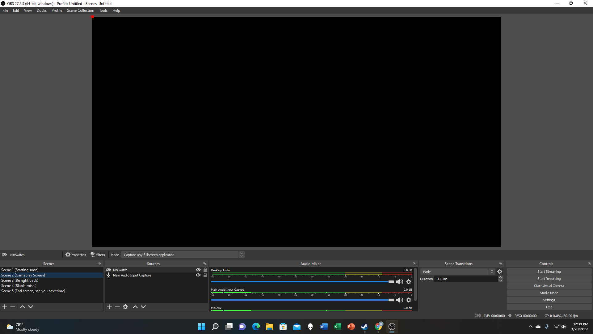 OBS example project - student project