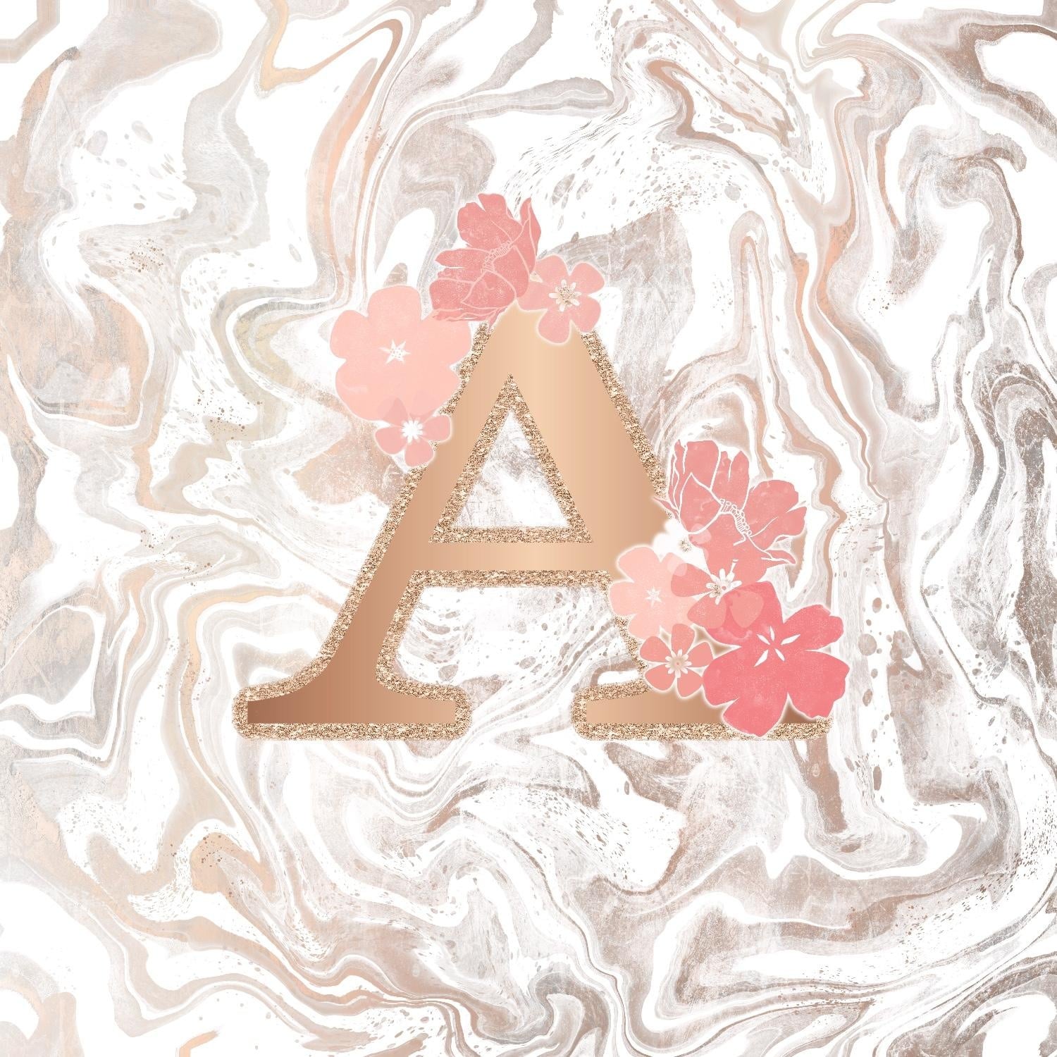 Rose Gold Monogram. - student project