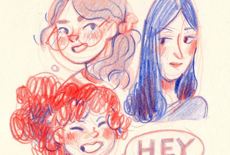Red and Blue Faces