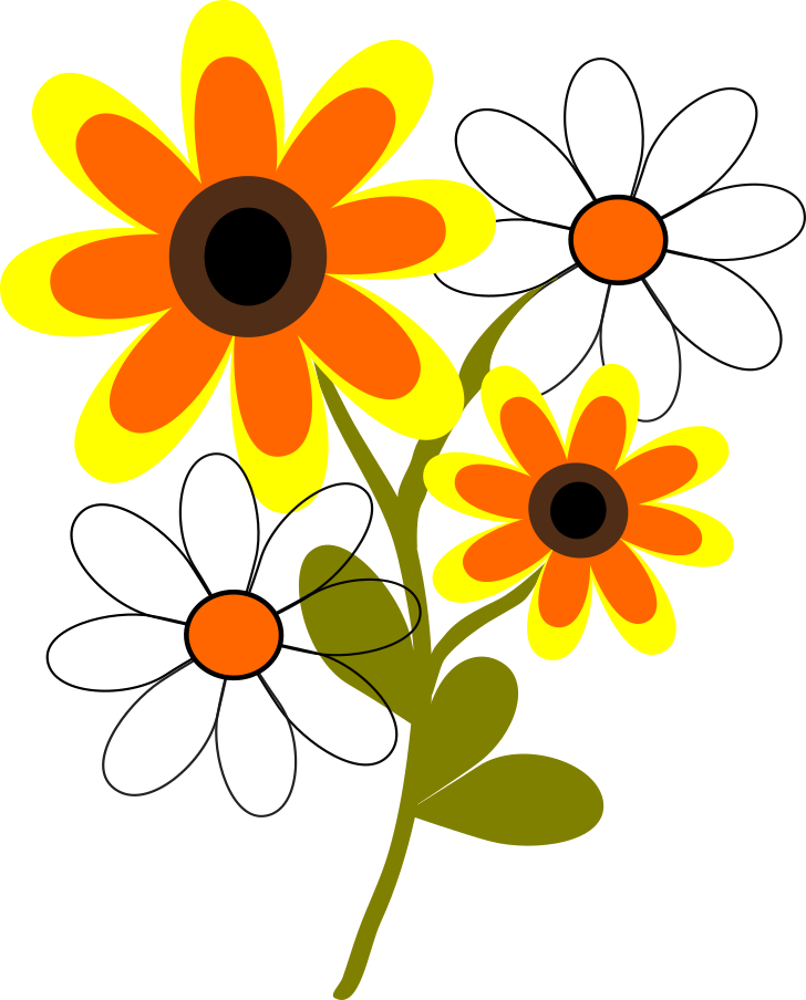 Retro Flowers - student project