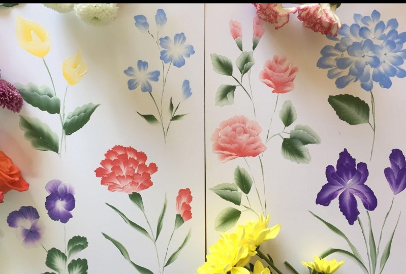 One Stroke Painting | Florals