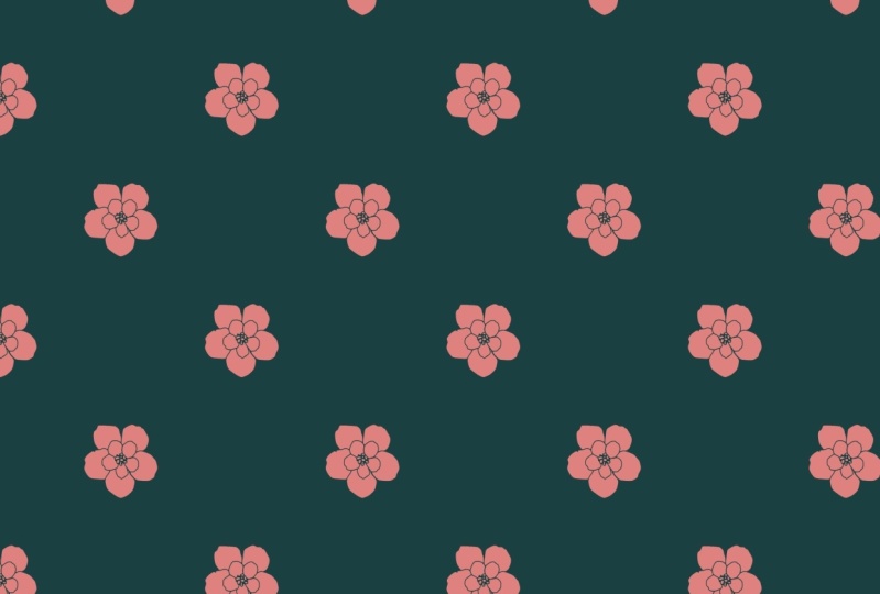 Repeat Florals Photoshop Floral Shape