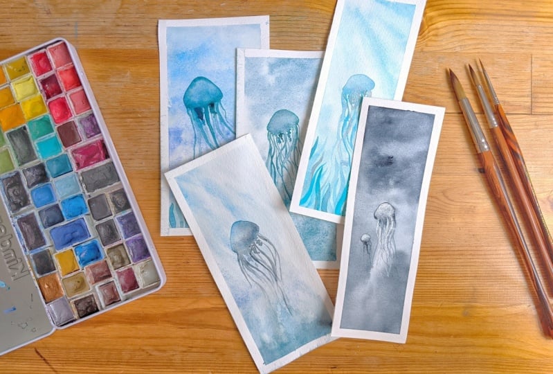 Underwater bookmarks