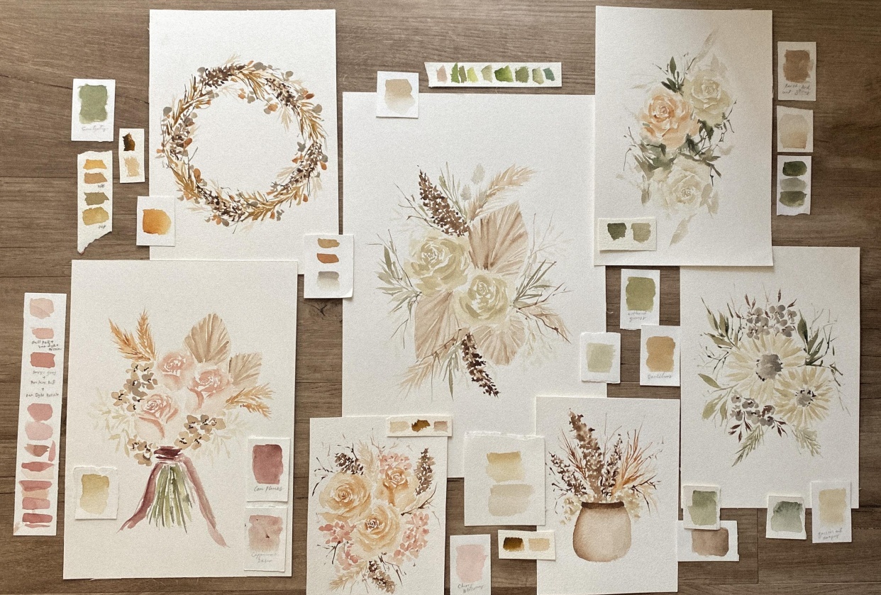 Class Projects: Dried Flowers - student project
