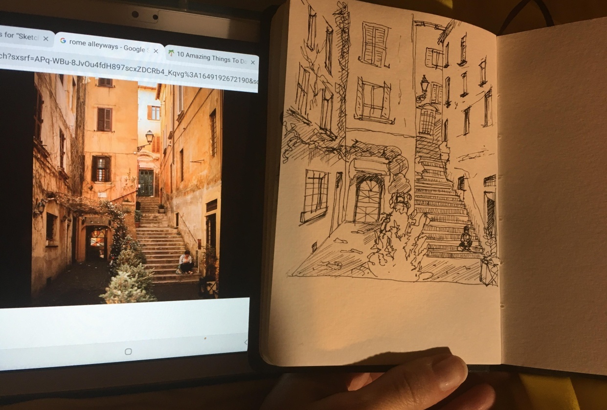 Alley in Rome - student project