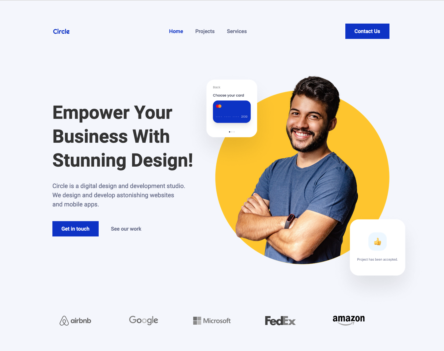 Circle Website | Webflow - student project