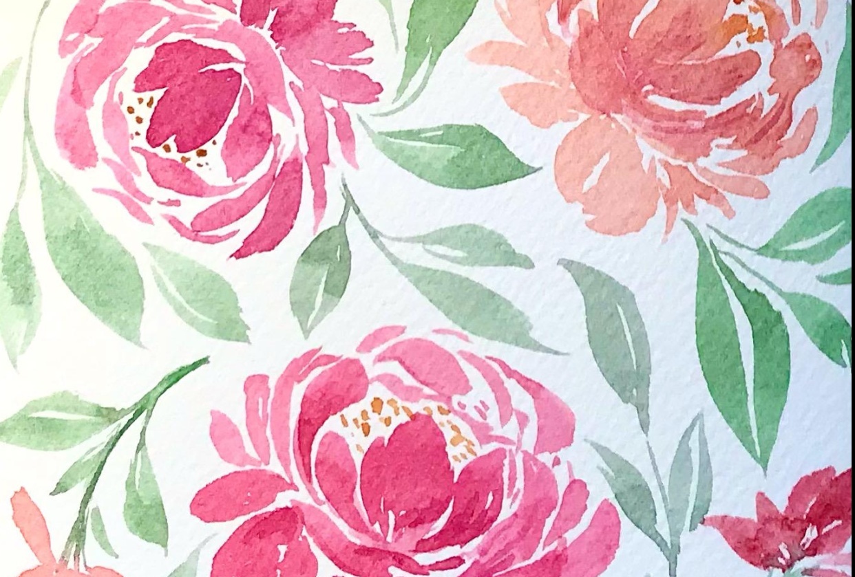 Peony patterns - student project