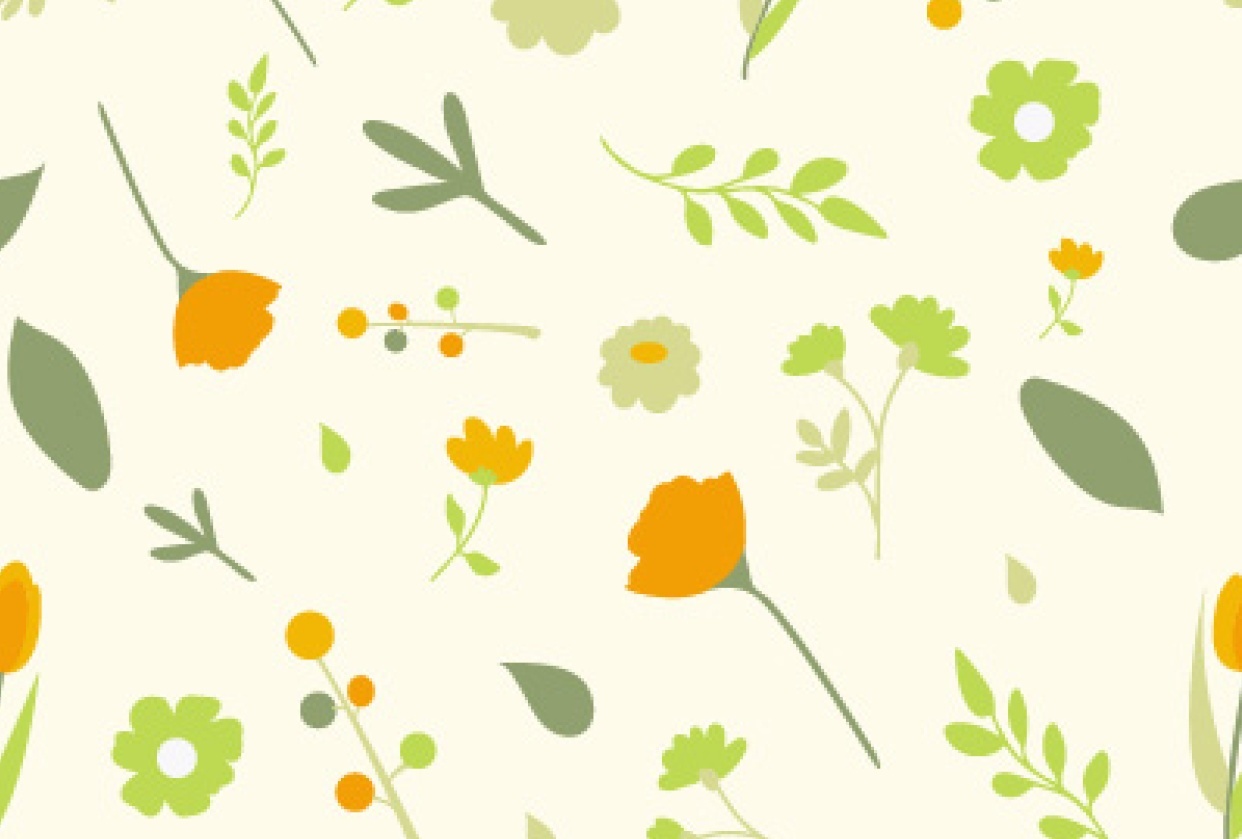 Spring Floral Pattern - student project