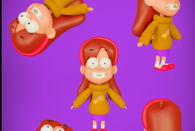Get Good at Blender Create a 3D "Gravity Falls" Character Zerina 3D