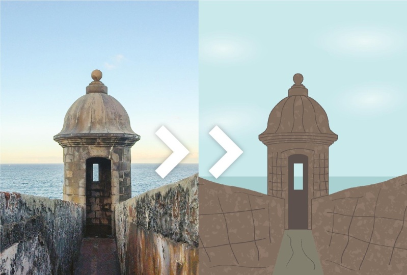 “Garita” Digital Art Step by Step