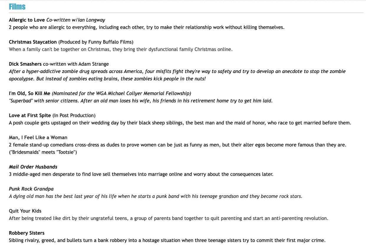 Loglines - student project