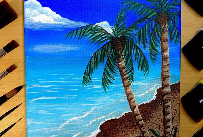 Tropical Beach Scene