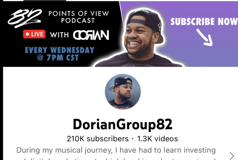 DorianGroup82 YouTube Channel