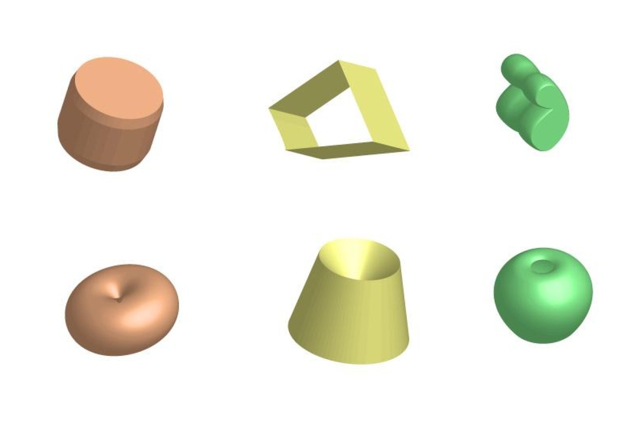 Symbols created using 3D tools - student project
