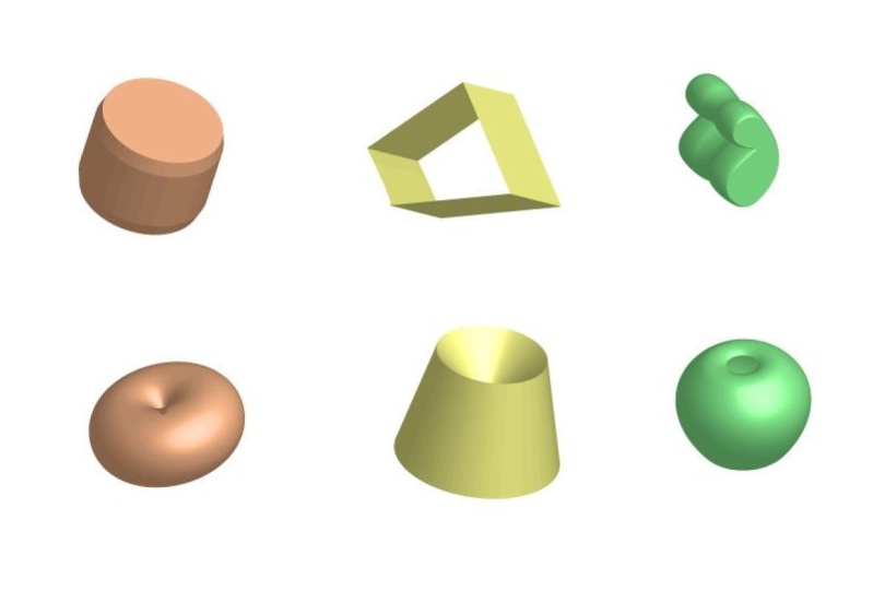 Symbols created using 3D tools