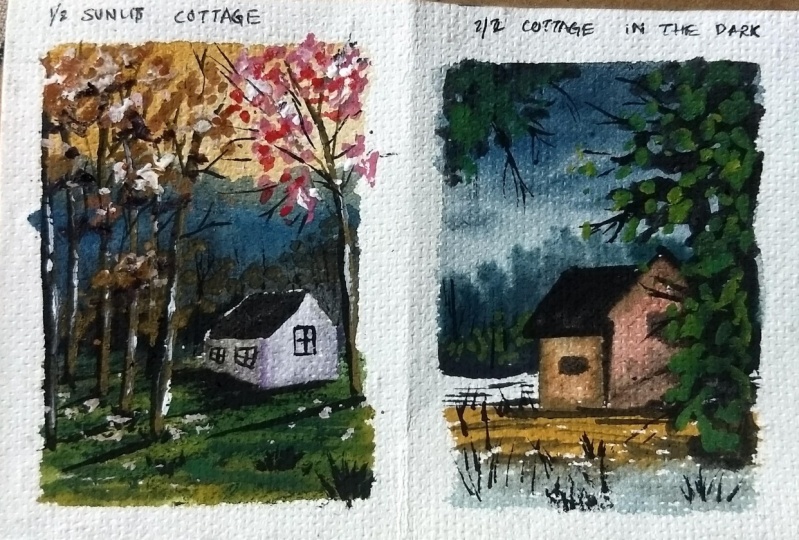 Cottage in scenic landscape with Shanan